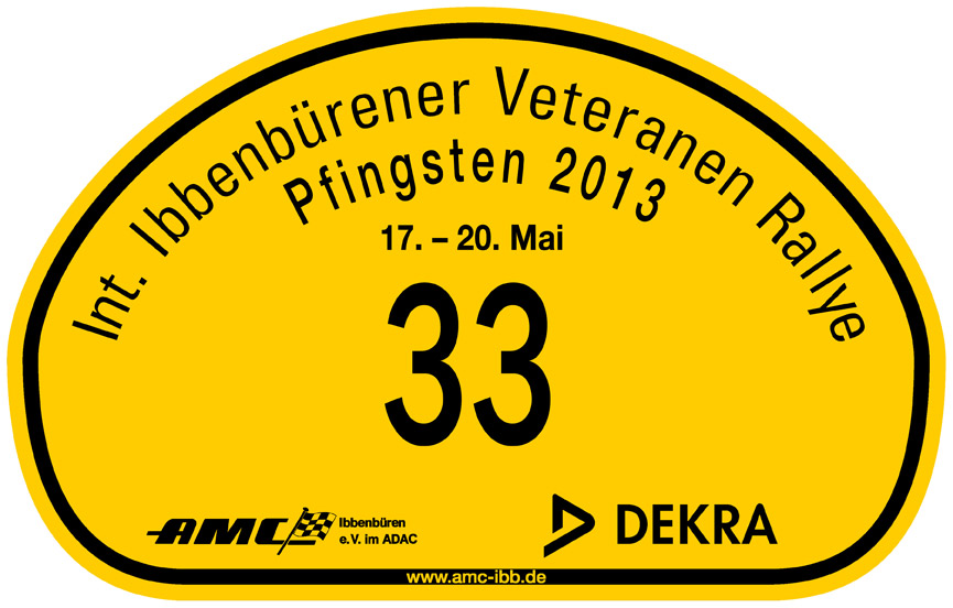 Das Rallyeschild 2013 ist gelb